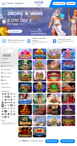 l'application et interface VERSAILLES CASINO
