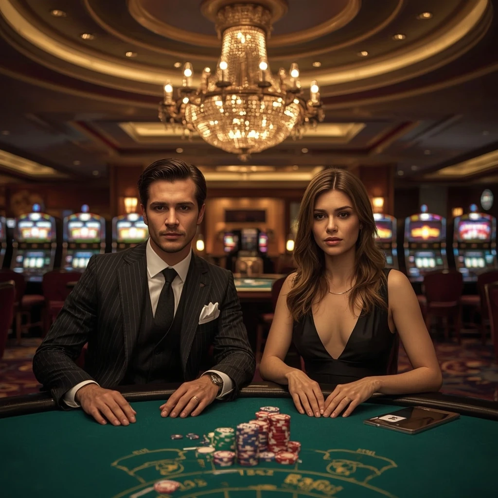 Deux joueurs de poker au Casino Versailles